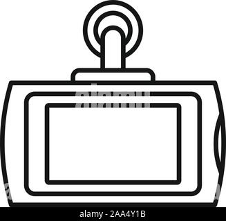 Smart Auto dvr-Symbol. Übersicht Smart Auto dvr-Vektor Symbol für Web Design auf weißem Hintergrund Stock Vektor