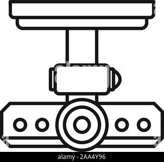 Schutz Dvr Kamera Symbol. Übersicht Schutz Dvr Kamera vektor Symbol für Web Design auf weißem Hintergrund Stock Vektor