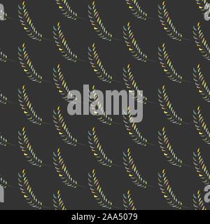 Nahtlose Algen nahtlose Muster. Moderne digitale Design. Marine, Sich wiederholendes Muster. Modern im skandinavischen Stil. Moderne Farben und Design. Stock Vektor