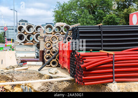 Baustelle, Baustoffe, Europa Stockfoto