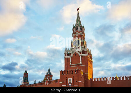 10.28.2018 Roter Platz Moskauer Kreml Chimes. Symbol von Russland. Stockfoto