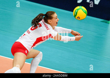 Treviso, Italien. 19 Nov, 2019. Maria kostelanska (Budapest) während Carraro Imoco Conegliano vs Vasas Obuda Budapest, Volleyball Champions League Frauen in Treviso, Italien, 19. November 2019 - LPS/Ettore Griffoni Credit: Ettore Griffoni/LPS/ZUMA Draht/Alamy leben Nachrichten Stockfoto