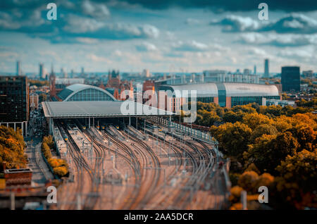 King's Cross Bahnhof im Londoner Stadtteil Camden, eröffnet im Jahr 1852 Stockfoto