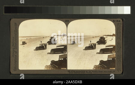 Automobile auf der Welt feinsten Race Track, Ormond-Daytona Beach.; Automobile auf der Welt feinsten Race Track, Ormond-Daytona Beach. Stockfoto