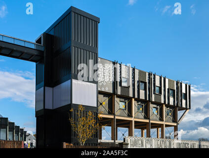 Die Mayfield Torhaus Gebäude, an der ehemaligen Mayfield Bahnhof Hof, Manchester, England, Großbritannien Stockfoto