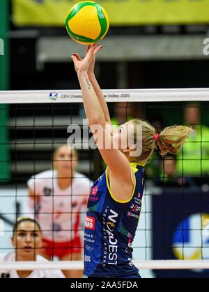Treviso, Italien, 19. November 2019, Joanna wolosz (conegliano) während Carraro Imoco Conegliano vs Vasas Obuda Budapest - Volleyball Champions League Frauen - Credit: LPS/Ettore Griffoni/Alamy leben Nachrichten Stockfoto
