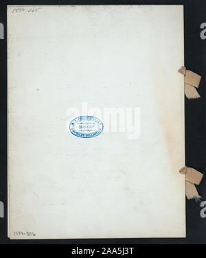 Französisch; NYC KOMMERZIELLEN SZENEN AUF DER ABDECKUNG; dekorative Kränze; SEIDENBAND ANLAGEN; Bankett in der Feier des 100. Jahrestags der Gründung [von] MANHATTAN UNTERNEHMEN [bei] SHERRY'S, [NEW YORK, NY] (REST ;) Stockfoto