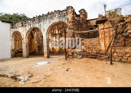 Tür und Wand der Alten oder sich verschlechternde adobe Haus in der Gemeinde oder ejido La Zollwesen in Alamos, Sonora Mexico. Dorf, Portale, Architektur © (© Foto: LuisGutierrez/NortePhoto.com) Puerta y de La Pared de adove Antigua o de deterioro de la mununidad o ejido La Aduana de Alamos, Sonora Mexico. Pueblo, Portales, arquitectrua © (© Foto: LuisGutierrez/NortePhoto.com) Stockfoto