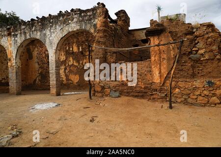 Tür und Wand der Alten oder sich verschlechternde adobe Haus in der Gemeinde oder ejido La Zollwesen in Alamos, Sonora Mexico. Dorf, Portale, Architektur © (© Foto: LuisGutierrez/NortePhoto.com) Puerta y de La Pared de adove Antigua o de deterioro de la mununidad o ejido La Aduana de Alamos, Sonora Mexico. Pueblo, Portales, arquitectrua © (© Foto: LuisGutierrez/NortePhoto.com) Stockfoto