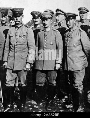 General von Falkenhayn, Kommandeur einer germanischen Armee Korps in Serbien. 1918-1919 Stockfoto