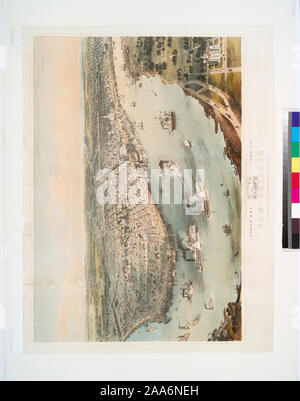 Stokes 1851 - G-13 Deák 605 und Vogelperspektive von New Orleans. Stockfoto