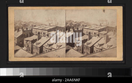 Allgemeine Aussicht auf Manhattan, New York City: Lower Manhattan von der Post, die Tribüne, von der Brooklyn Bridge Tower, Western Union Building, der Schuß Tower, den Austausch zu produzieren und an anderen Orten, und ein Blick auf den Central Park und die angrenzenden Nachbarschaften von einem Flugzeug und einer Blickrichtung Nordost vom Flatiron Building entfernt. Blick von Anthony, Campbell, Kilburn Brüder und andere Fotografen und Verlage. Robert Dennis Sammlung von stereoskopische Ansichten. Einige Ansichten haben steuerstempel angebracht. Titel von CATALOGER.; aus der Vogelperspektive die Bucht von New York Stockfoto