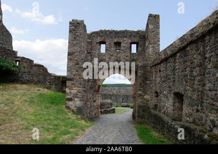 Münzenberg Burg, Wetteraukreis, Hessen, Deutschland, Europa Stockfoto