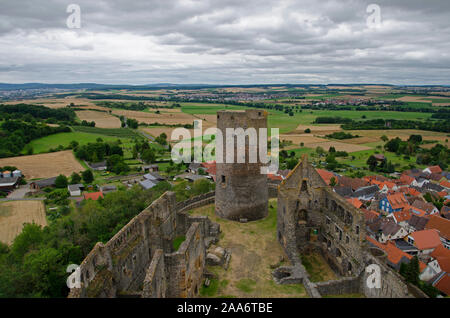 Münzenberg Burg, Wetteraukreis, Hessen, Deutschland, Europa Stockfoto