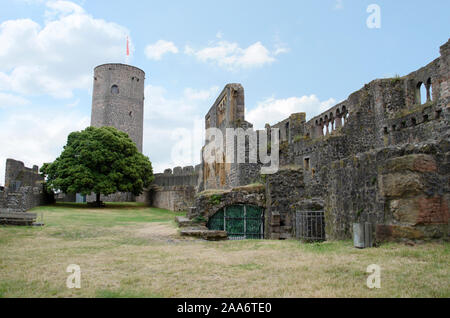 Münzenberg Burg, Wetteraukreis, Hessen, Deutschland, Europa Stockfoto