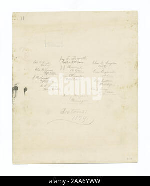 Boston, 1879, Thos. Bond, Jno. Morrill, Chas. Snyder, Chas. W. Jones, J.J.Klette, Edw. Cogswell, S. Houck, Jno. E. B. Sutton, W. Hawes, Chas. Foley, Harry Wright; Boston, 1879, Thos. Bond, Jno. Morrill, Chas. Snyder, Chas. W. Jones, J.J.Klette, Edw. Cogswell, S. Houck, Jno. E. B. Sutton, W. Hawes, Chas. Foley, Harry Wright Stockfoto