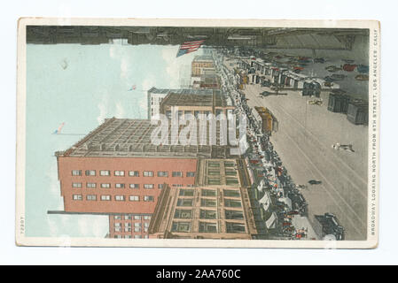 Letzten der regelmäßigen Detroit Publishing Company fragen.; Broadway, Blick nach Norden von der 8th Street, Los Angeles, Calif. Stockfoto