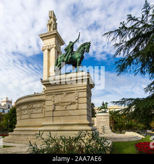 Denkmal für die Verfassung von 1812 Detail Cadiz Andalusien Spanien Stockfoto