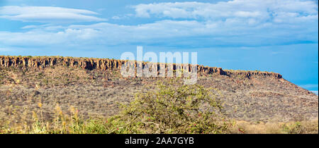 Panorama der Tafelberg Windhoek, Namibia Stockfoto
