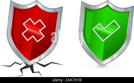 Sicherheit Icons set Stock Vektor