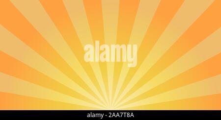 Sun burst Hintergrund. Sonnenstrahlen Hintergrund. Retro Abstraktion. Comic Design. Vector Illustration Stock Vektor