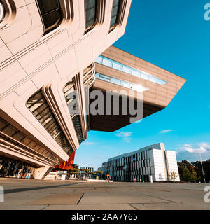 Der Wirtschaftsuniversität Wien und ist die größte Universität in Europa Stockfoto