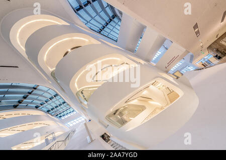 Der Wirtschaftsuniversität Wien und ist die größte Universität in Europa Stockfoto