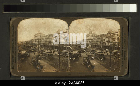 Canal Street, der Hauptverkehrsstraße von New Orleans, La.; Canal Street, der Hauptverkehrsstraße von New Orleans, La. Stockfoto