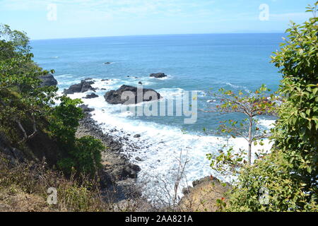 Blick auf den Pazifischen Ozean in der Nähe von Jaco, Costa Rica Stockfoto