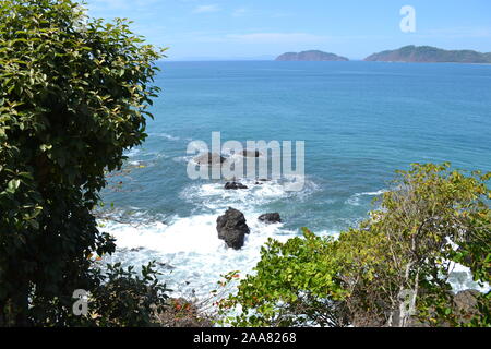 Blick auf den Pazifischen Ozean in der Nähe von Jaco, Costa Rica Stockfoto