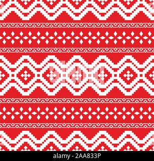 Nahtlose Pullover vector Drucken, geometrischen Hintergrund für die Wintersaison, neues Jahr Stoff Design. Stock Vektor