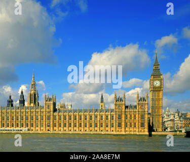 Häuser von Parlament, Westminster, London, England Stockfoto