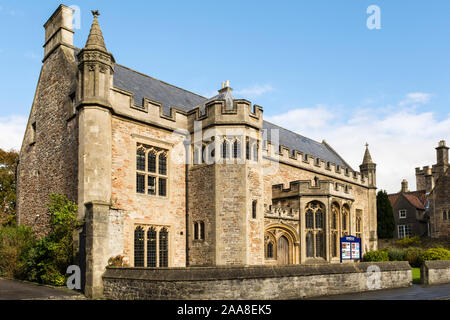 Jahrhundert der Musikfakultät in der Domschule gegründet 909 AD. Wells, Somerset, England, Großbritannien, Großbritannien Stockfoto