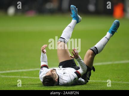 Frankfurt, Deutschland. 20 Nov, 2019. firo: 19.11.2019 Fußball Europameisterschaft Euro Qualifikation: EM-Qualifikation Nationalmannschaft Deutschland - Nordirland 6:1 Boden bin, Suat Serdar | Verwendung der weltweiten Kredit: dpa/Alamy leben Nachrichten Stockfoto