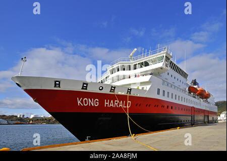 Faehrschiff Kong Harald in Norwegen, Skandinavien Stockfoto