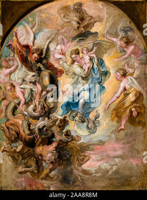 Peter Paul Rubens, die Jungfrau Maria als die Frau der Apokalypse, Malerei, 1623-1624 Stockfoto