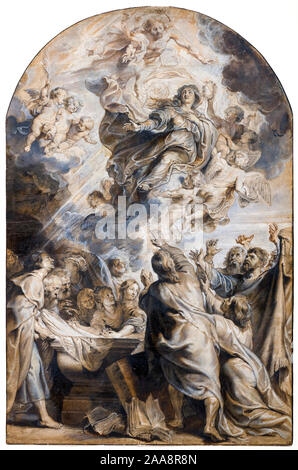 Peter Paul Rubens und Paulus Pontius, die Himmelfahrt der Jungfrau, Malerei, ca. 1624 Stockfoto