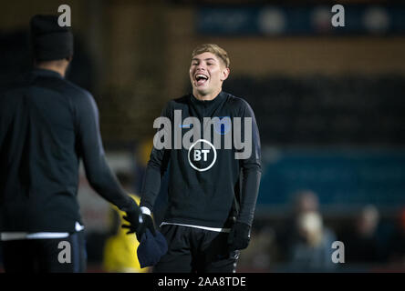 High Wycombe, UK. Nov, 2019 19. Emile Smith Rowe (Arsenal) von England U20 pre Match während der internationalen Match zwischen England U20 und U21 im Adams Island Park, High Wycombe, England am 19. November 2019. Foto von Andy Rowland. Credit: PRiME Media Images/Alamy leben Nachrichten Stockfoto