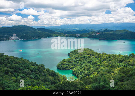 Landschaft mit Sonne-Mond-See in Nantou, Taiwan Stockfoto