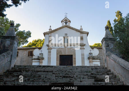 Kalvarienberg in der Stadt von Pollensa, Mallorca Stockfoto