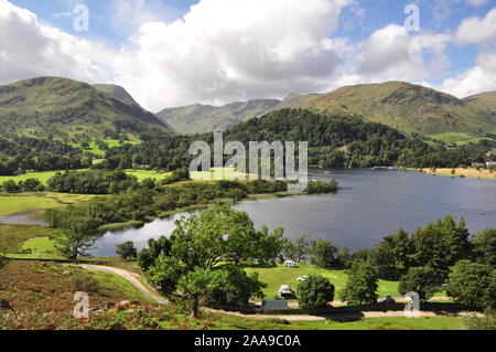 Am südlichen Ende von Ullswater von Patterdale gemeinsame, Cumbria Stockfoto