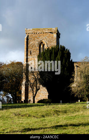 St. Maria die Jungfrau Kirche, Fawsley, Northamptonshire, England, UK Stockfoto