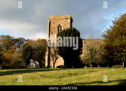 St. Maria die Jungfrau Kirche, Fawsley, Northamptonshire, England, UK Stockfoto