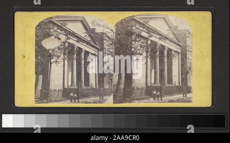 Der Name der Kirche angeordnet. Blick von Anthony, Langenheim, G. W. Pach und andere Fotografen und Verlage. Robert Dennis Sammlung von stereoskopische Ansichten. Einige Ansichten haben steuerbanderolen. Titel von Cataloger'. Blick auf Kirchen und religiöse Gebäude in New York City: Bibel Haus, auf der 4th Avenue; Trinity Kirche, einschließlich einer Ansicht von Kirchhof; St. Patrick's einschließlich der Errichtung und der Blick auf den Innenbereich und andere Kirchen, die meisten unter 42 Straße; eine Synagoge, der Fifth Avenue und 43 St.; das Kloster des Heiligen Herzens.; Chelsea Kirche, 32nd St. NEW YORK, präsent. Stockfoto