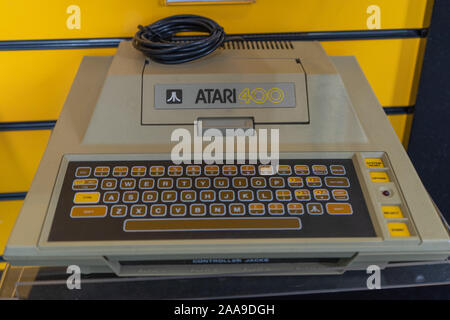 Einen Atari 400 Computer, Retro Computer aus den 70er Jahren Stockfoto