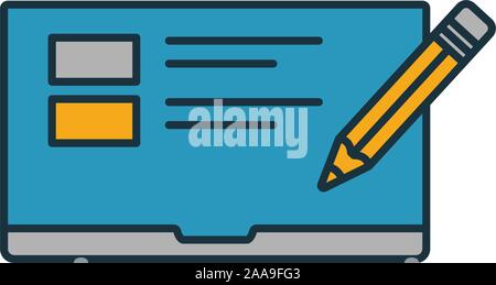 Blogging icon. Einfaches Element von smm icons Collection. Kreative Blogging icon Ui, ux, Anwendungen, Software und Infografiken Stock Vektor