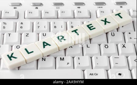 Deutsch: einfache Sprache und Text in klarer Stockfoto