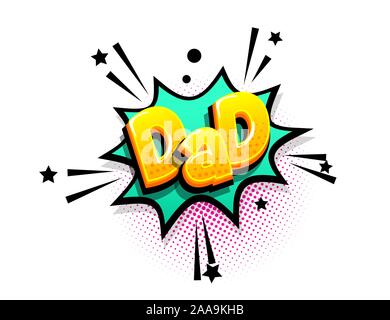 Comics text Werben phrase Verkauf pop art Stock Vektor