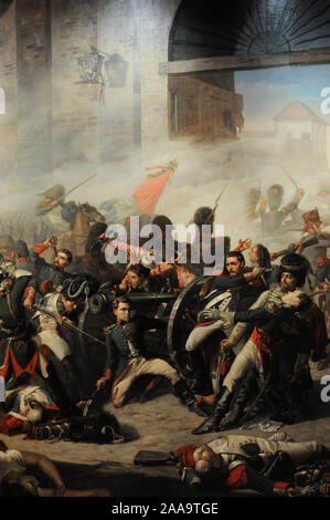 Luis Daoiz y Torres (1767-1808). Spanischen Militär. Tod von daoiz und Verteidigung der Monteleon Park, 1862. Detail. Malerei von Manuel Castellano (1826-1880). History Museum. Madrid. Spanien. Stockfoto