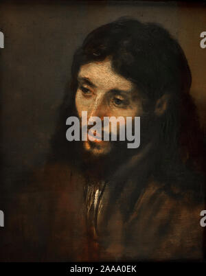 Haupt Christi 1645-50 Rembrandt Harmenszoon van Rijn, Niederländisch, 1606-1669, Niederländisch, die Niederlande, Holland. Stockfoto